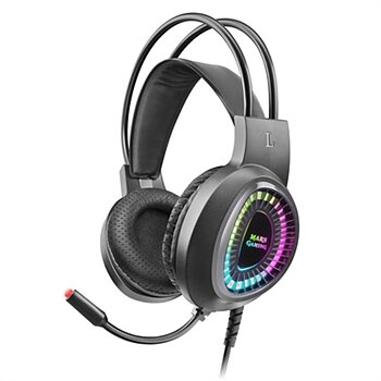 Hörlurar med Mikrofon Mars Gaming MH220 Svart