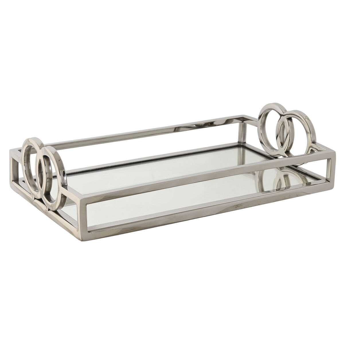 Bricka Home ESPRIT Silvrig Modern 30 x 17 x 7 cm