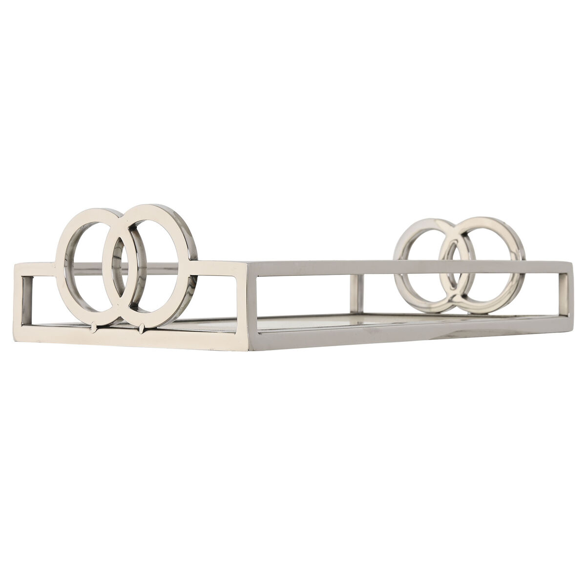 Bricka Home ESPRIT Silvrig Modern 30 x 17 x 7 cm - 3