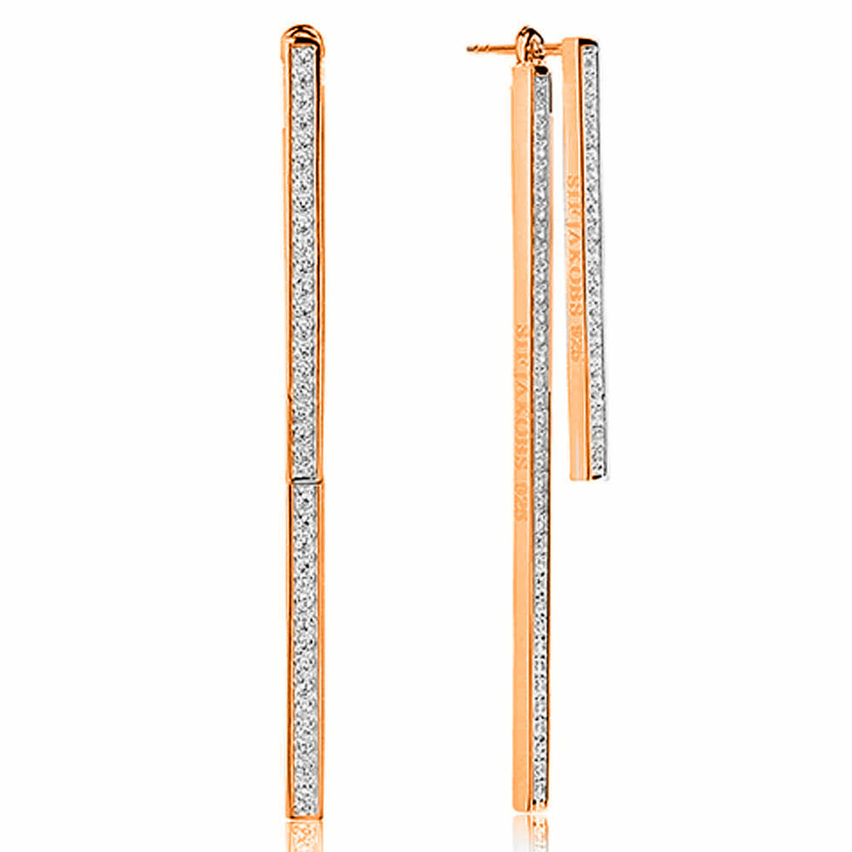 Dam örhängen Sif Jakobs SJ-E1035-CZ-RG 5 cm - 3