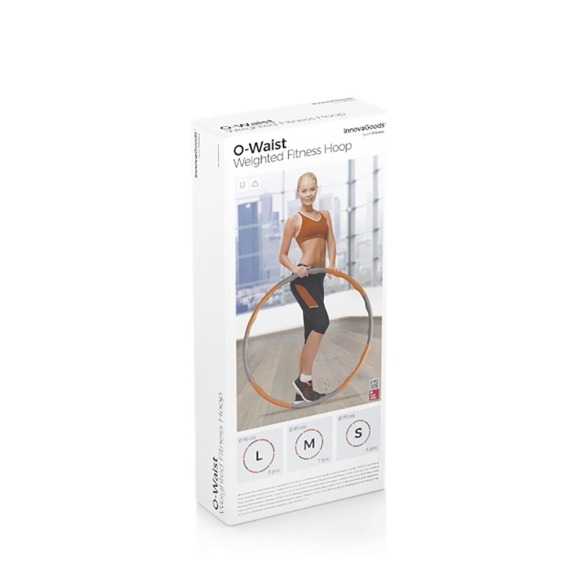 Avtagbar fitnessring täckt med skumgummi O-Waist InnovaGoods - 10