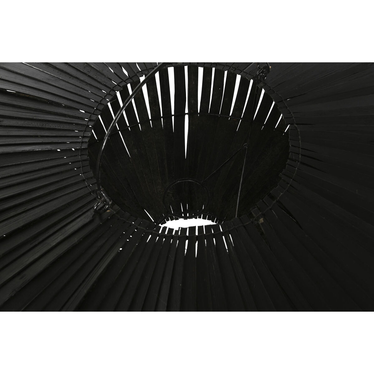 Lampskärm Home ESPRIT Svart Bambu 80 x 80 x 30 cm - 4