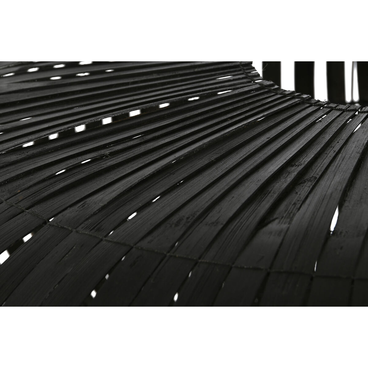 Lampskärm Home ESPRIT Svart Bambu 80 x 80 x 30 cm - 5