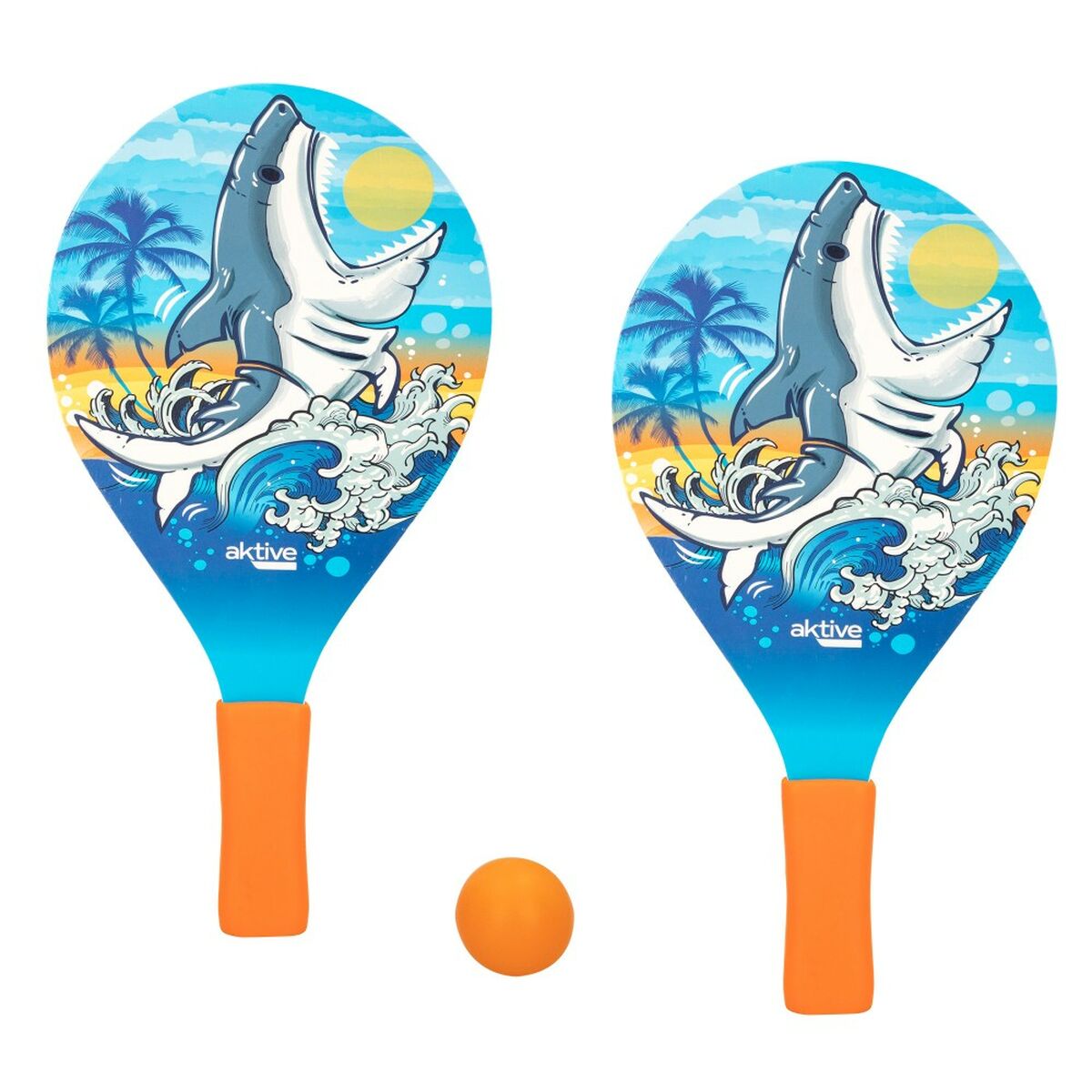Strandspadar med boll Aktive Haj 19,5 x 38 cm (24 antal) - 10