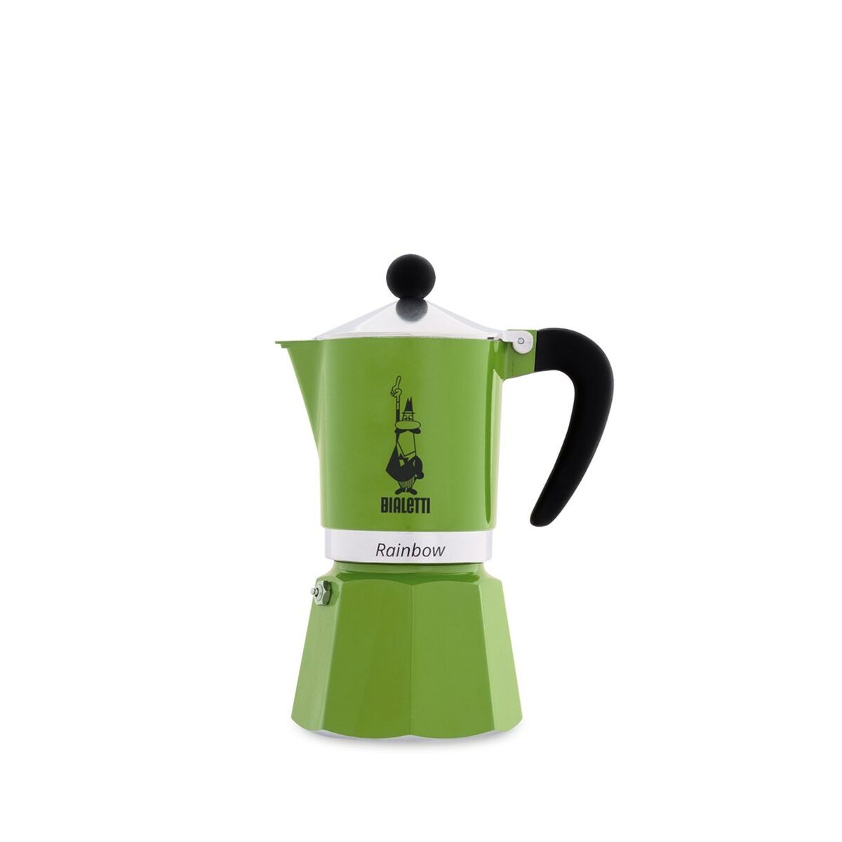 Italiensk Kaffepanna Bialetti Svart Grön Metall Aluminium 3 Csészék