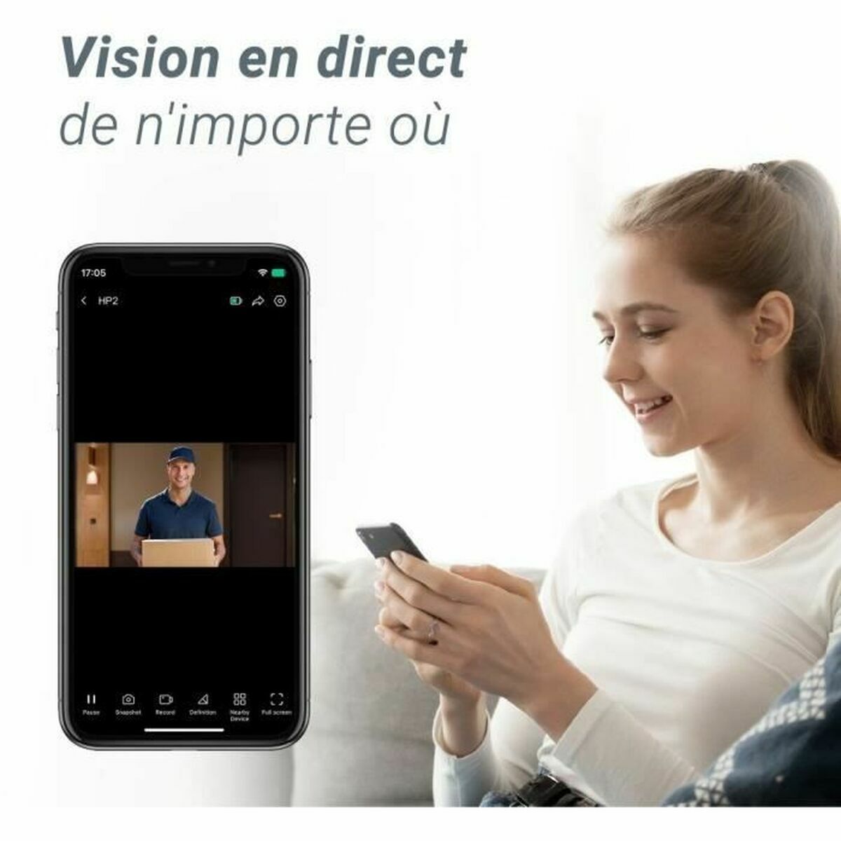 Digitalt Dörröga OR: Digitalt Titthål Ezviz (5 V) - 6