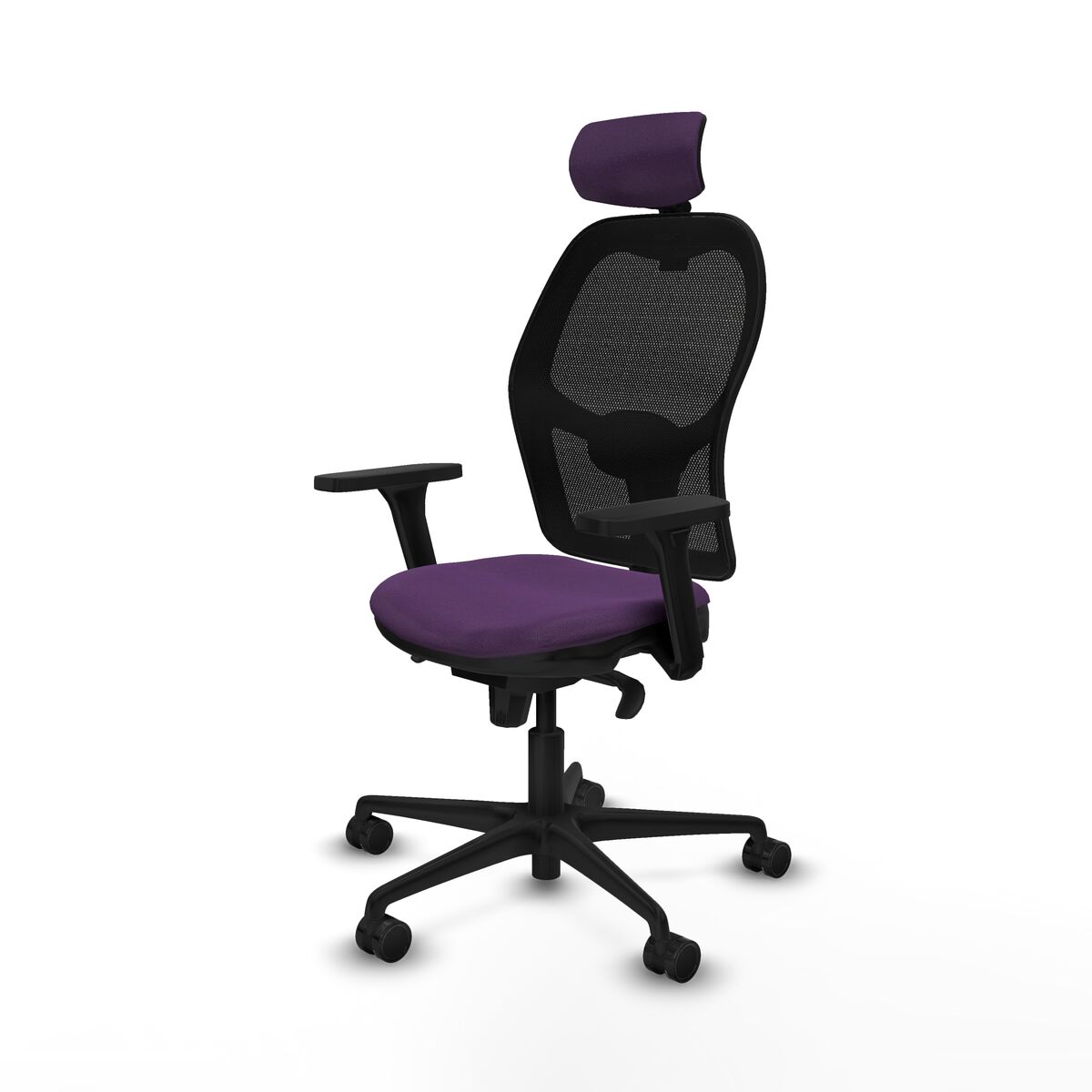 Kontorsstol med nackstöd Jorquera Piqueras y Crespo 3D036N2 Purpur - 2