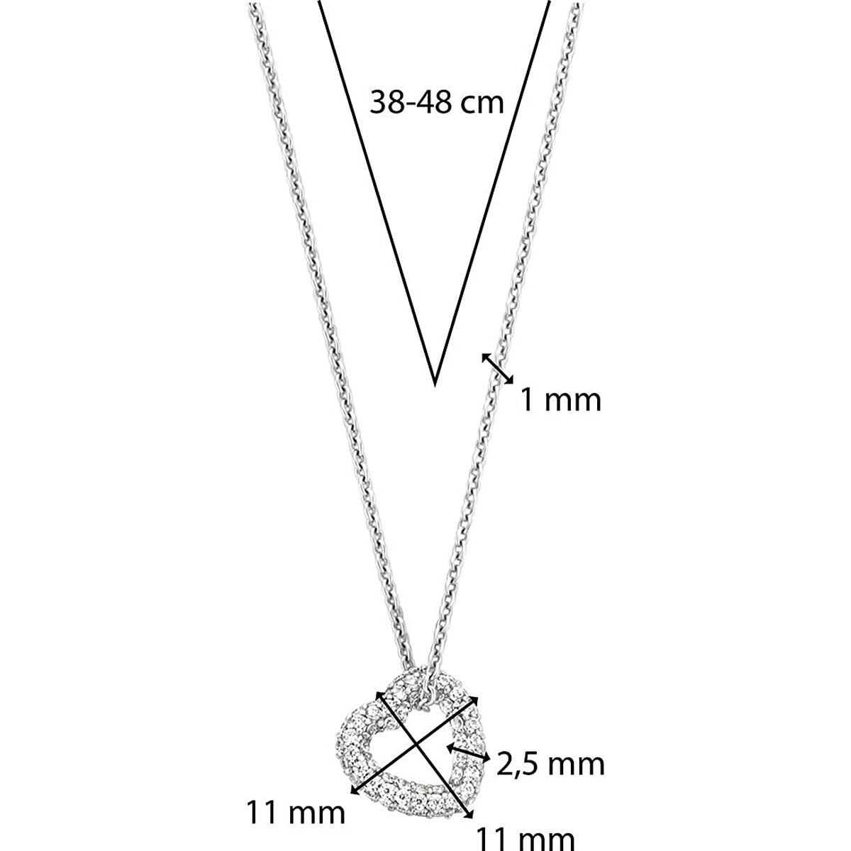 Damhalsband Ti Sento 34022ZI/42 - 6