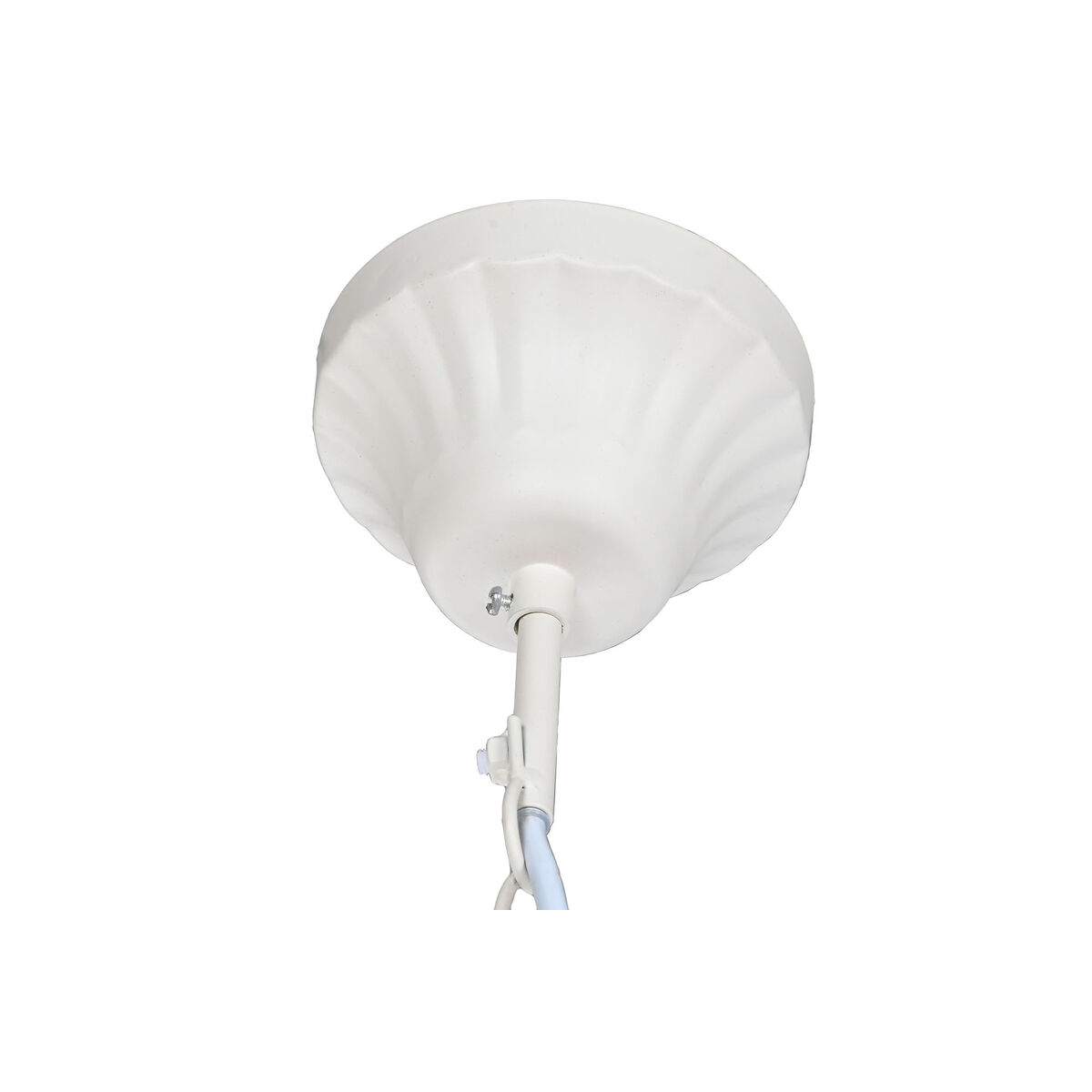 Taklampa Home ESPRIT Vit Brun Trä Metall 25 W 40 x 40 x 70 cm - 4