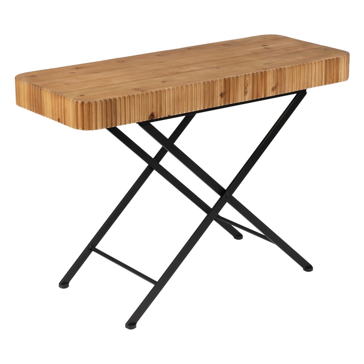 Nattduksbord Brun Svart Trä Järn 60 x 40 x 55,5 cm