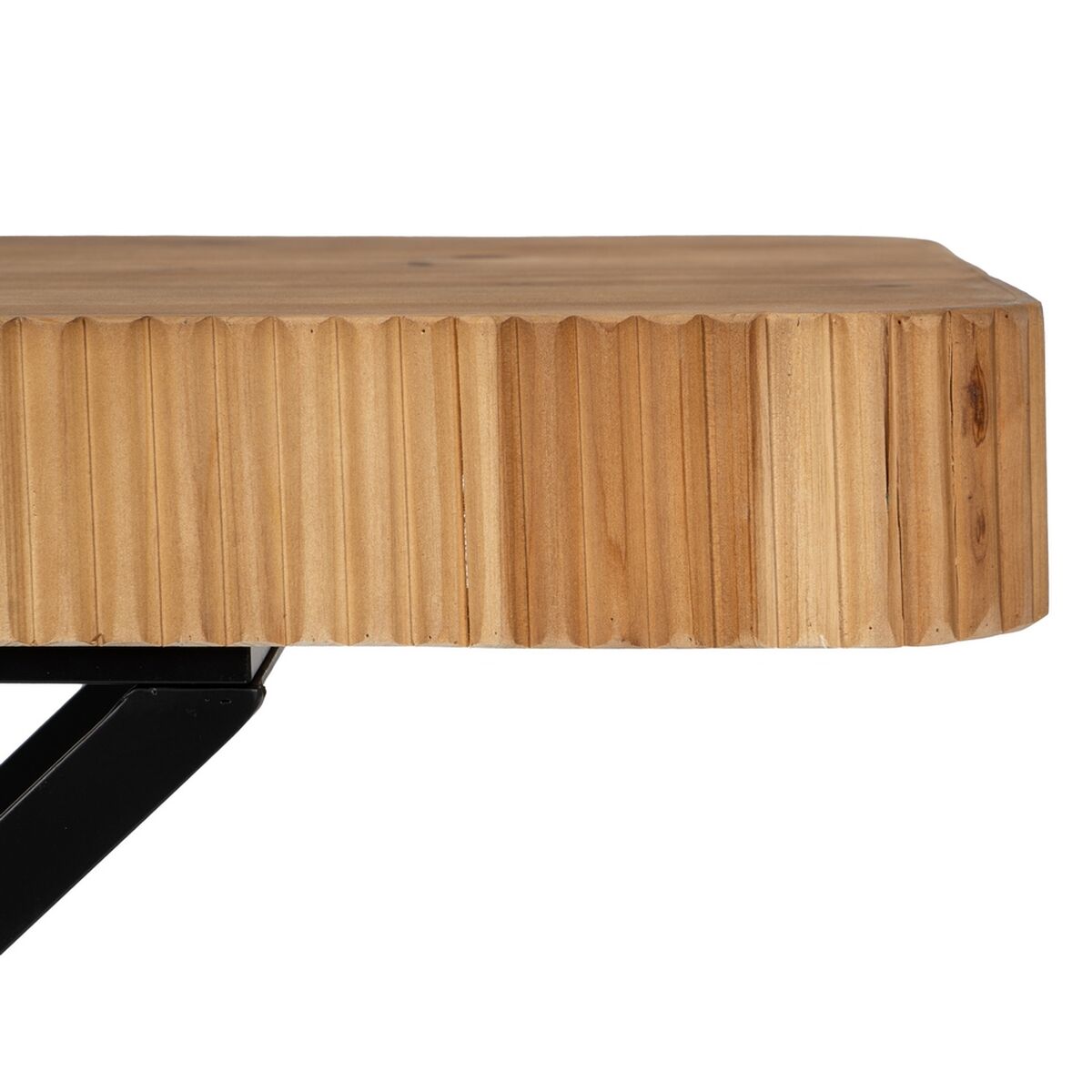 Nattduksbord Brun Svart Trä Järn 60 x 40 x 55,5 cm - 5