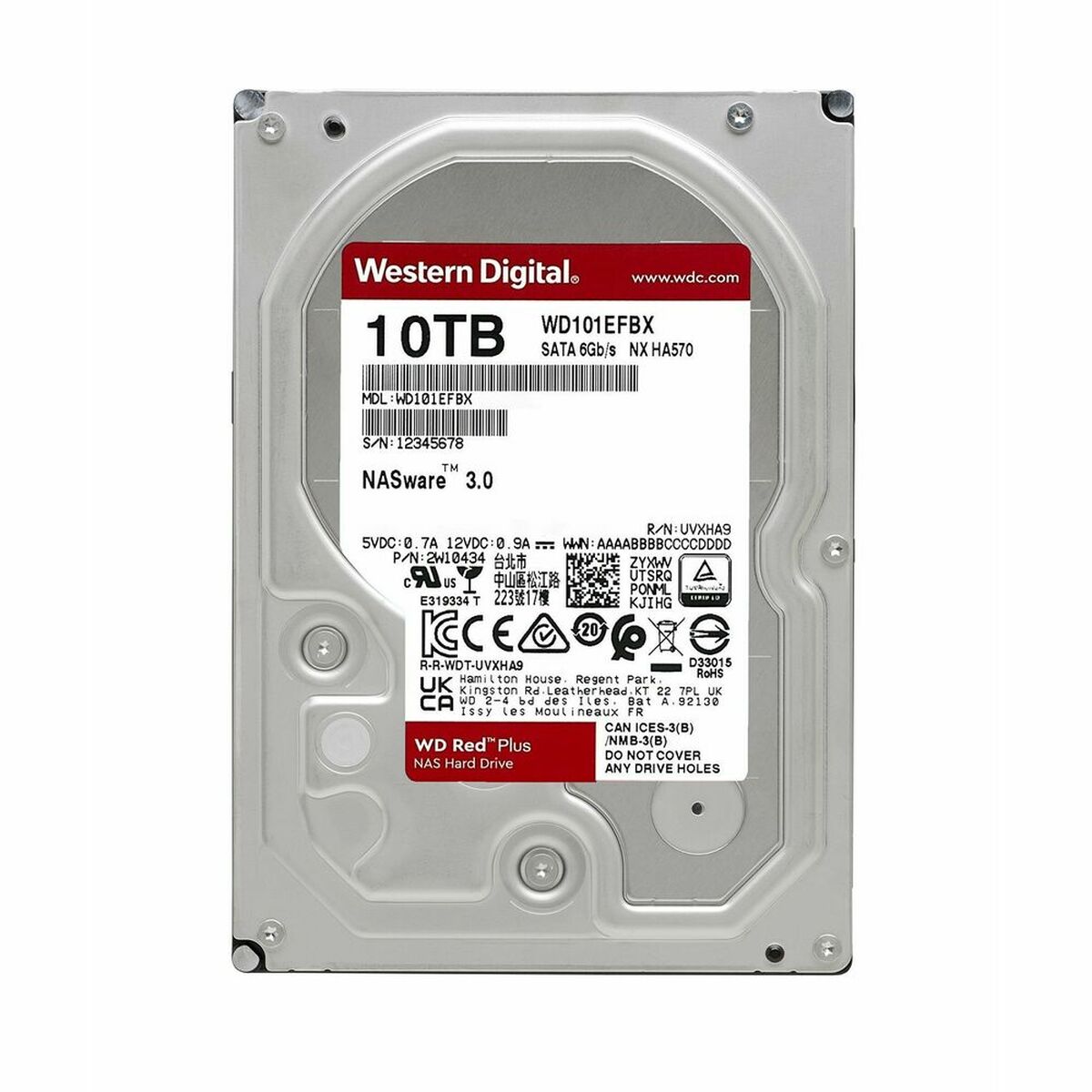 Hårddisk Western Digital WD101EFBX 3,5" 10 TB - 2