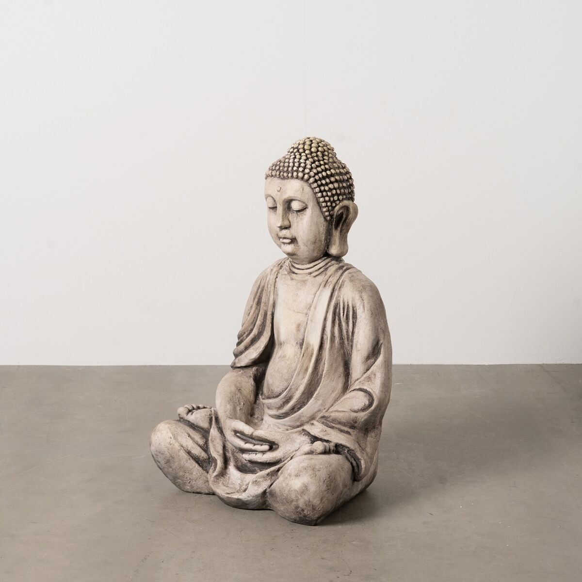 Prydnadsfigur Beige Grå Buddha 54 x 45 x 80 cm - 8
