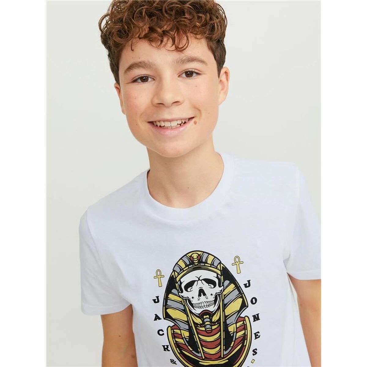 Barn T-shirt med kortärm Jack & Jones Jorheavens Vit - 5