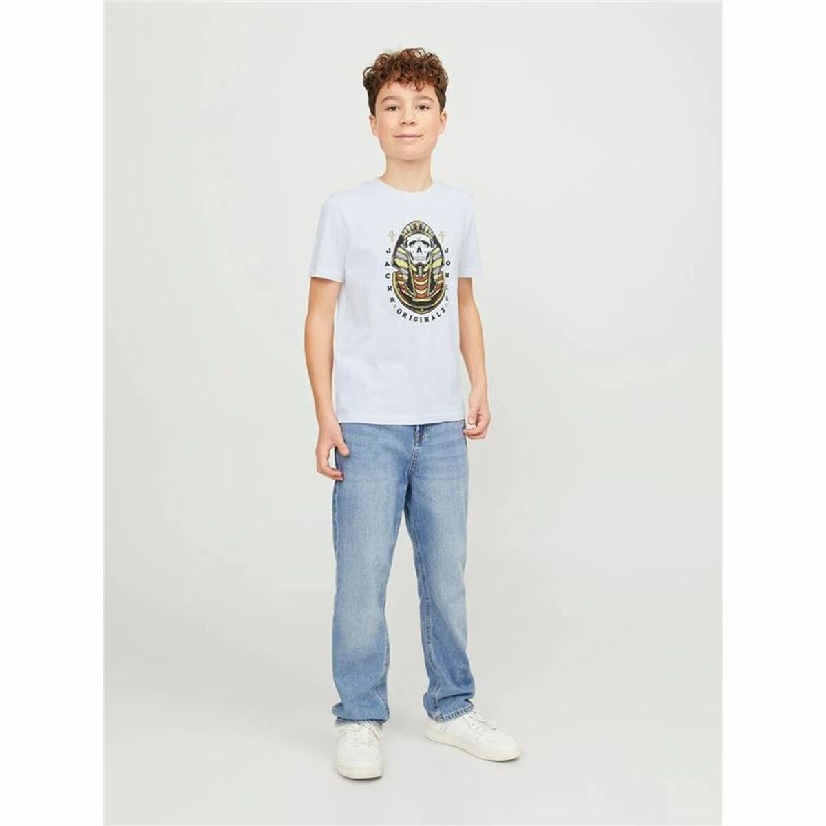Barn T-shirt med kortärm Jack & Jones Jorheavens Vit - 2