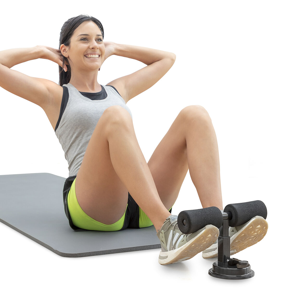 Situps-fotfäste med sugkopp och träningsguide CoreUp InnovaGoods - 17