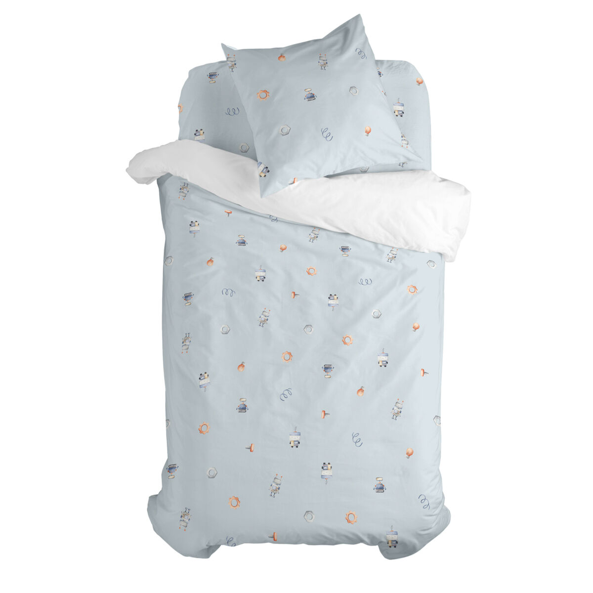 Täckslagsset HappyFriday Mini Nut Multicolour Säng 80 2 Delar - 6