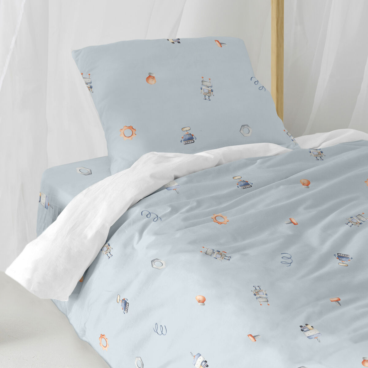 Täckslagsset HappyFriday Mini Nut Multicolour Säng 80 2 Delar - 3
