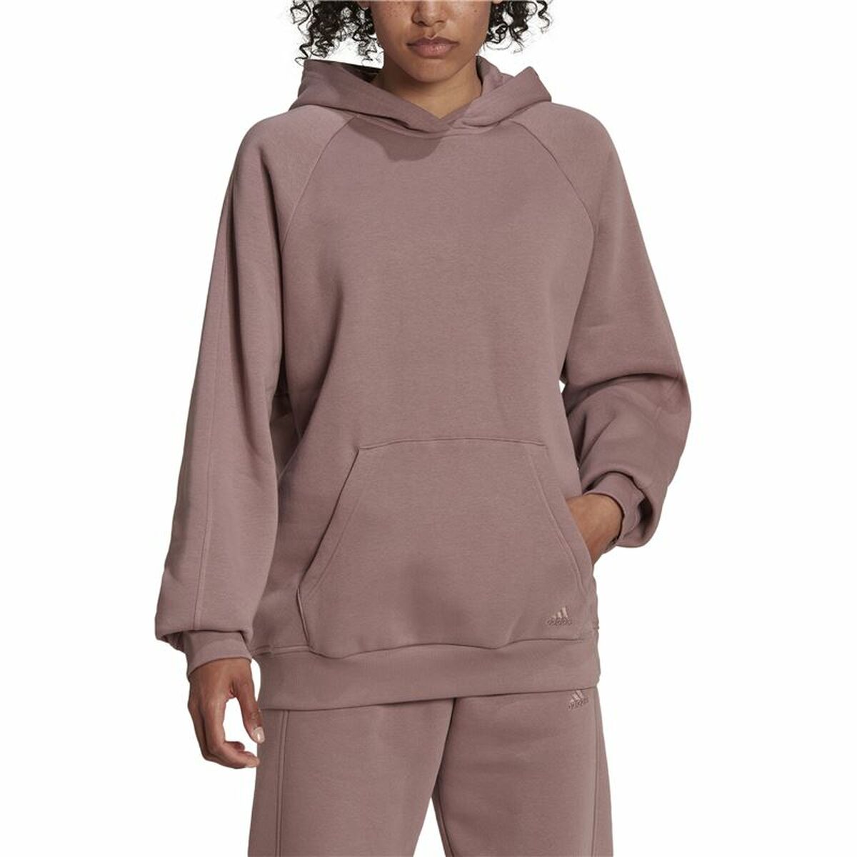 Tröja med huva Dam Adidas  Boyfriend  Multicolour - 3