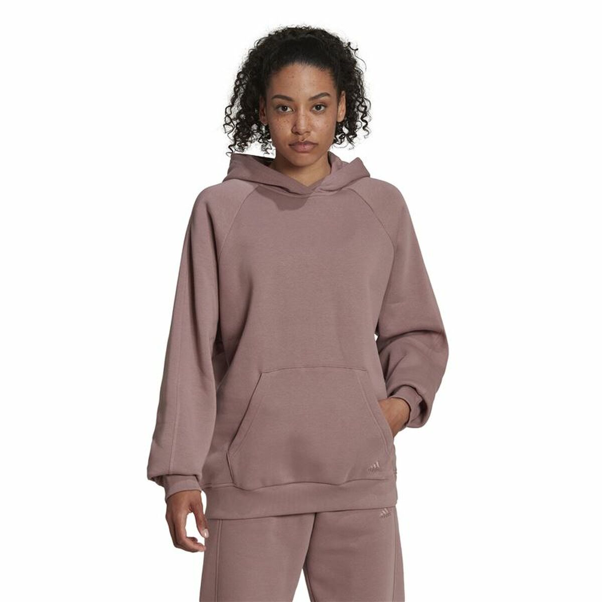 Tröja med huva Dam Adidas  Boyfriend  Multicolour - 2