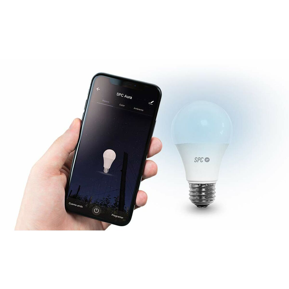 Smart-Lampa SPC Aura 1050 Wifi LED 10 W 75 W 1050 Lm - 9