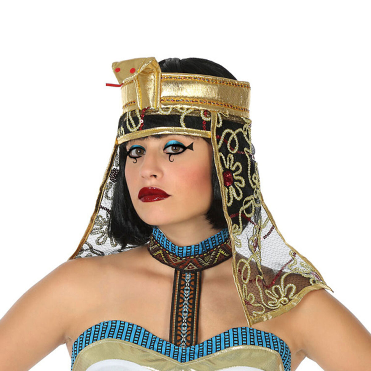 Hatt Egyptisk kvinna Gyllene 119461 - 2