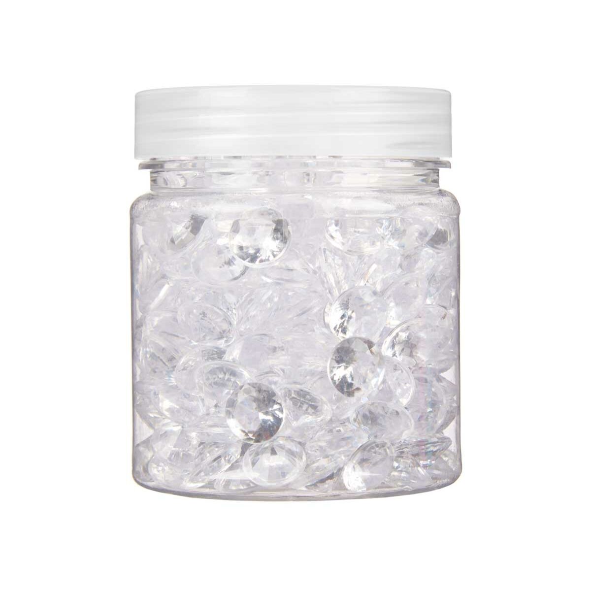 Dekorativa stenar Gift Decor Transparent Plast 6,5 x 8 x 6,5 cm Diamant 150 g (16 antal) - 2