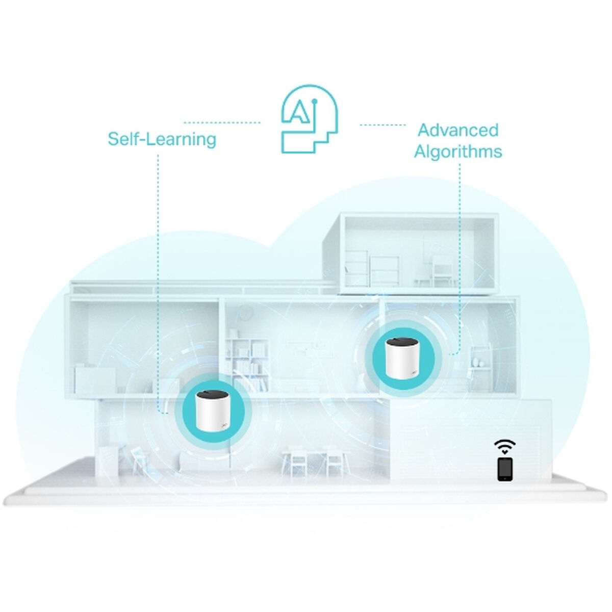 Nätkabel UTP Styv Kategori 6 TP-Link DECO X55(3-PACK) - 7