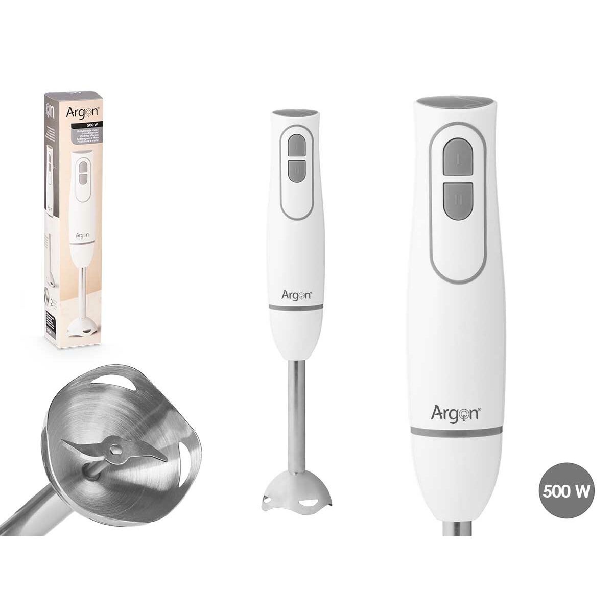 Stavmixer Argon Vit Grå 500 W