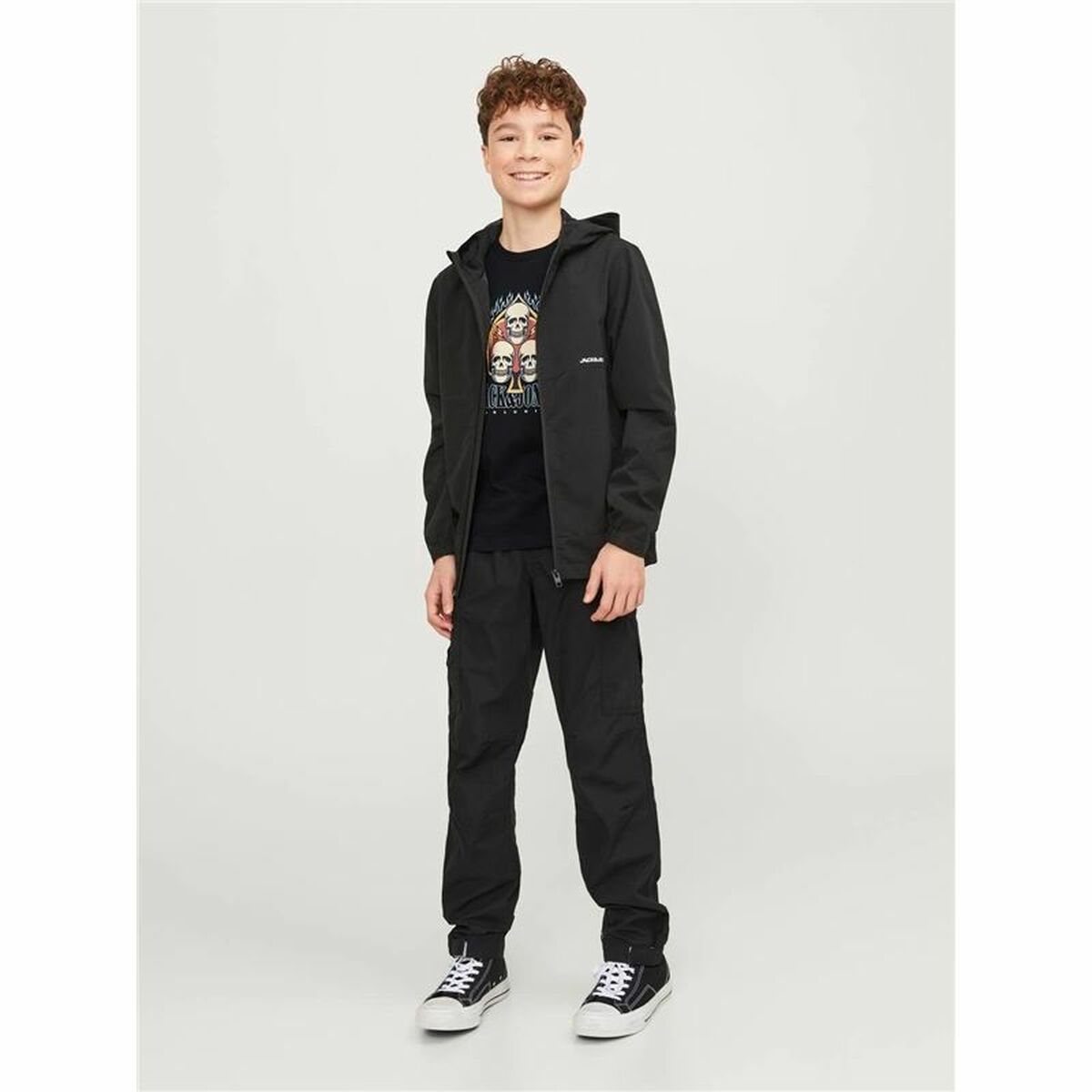 Barn T-shirt med kortärm Jack & Jones Jorheavens Svart - 2