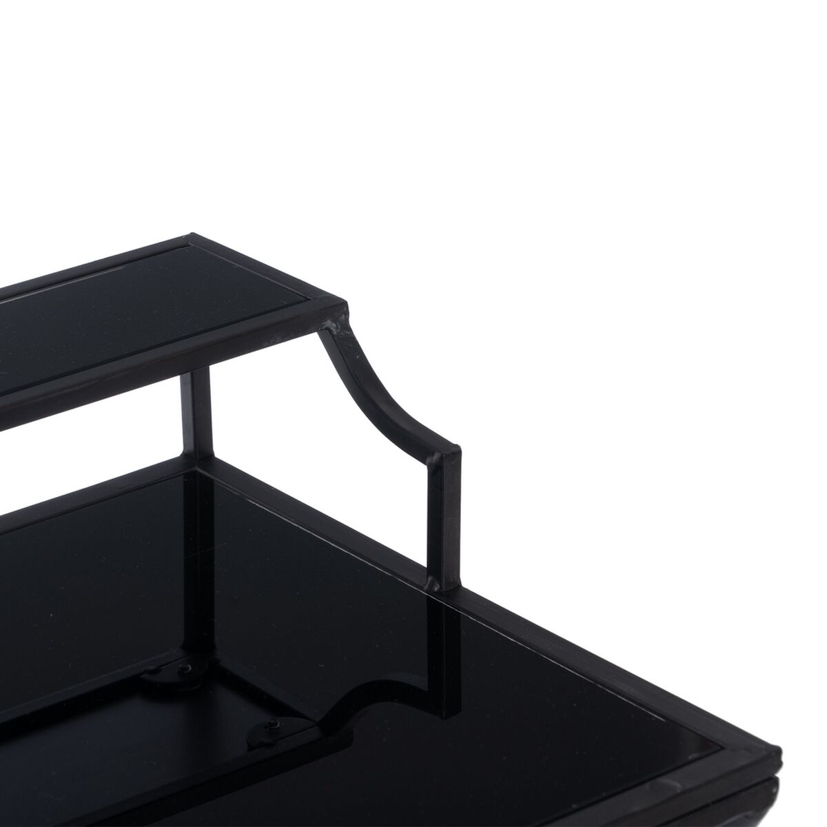 Nattduksbord Svart Glas Järn 45 x 35 x 65 cm - 5
