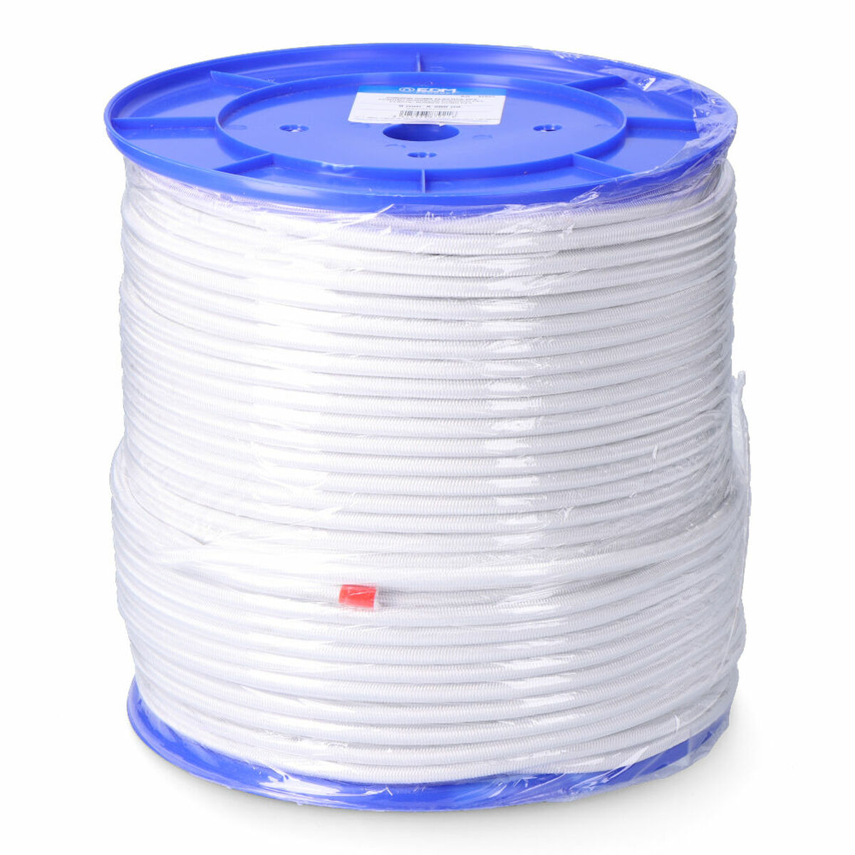 Snöre EDM 87922 Vit Polyester Latex 10 mm x 100 m Elastisk - 3