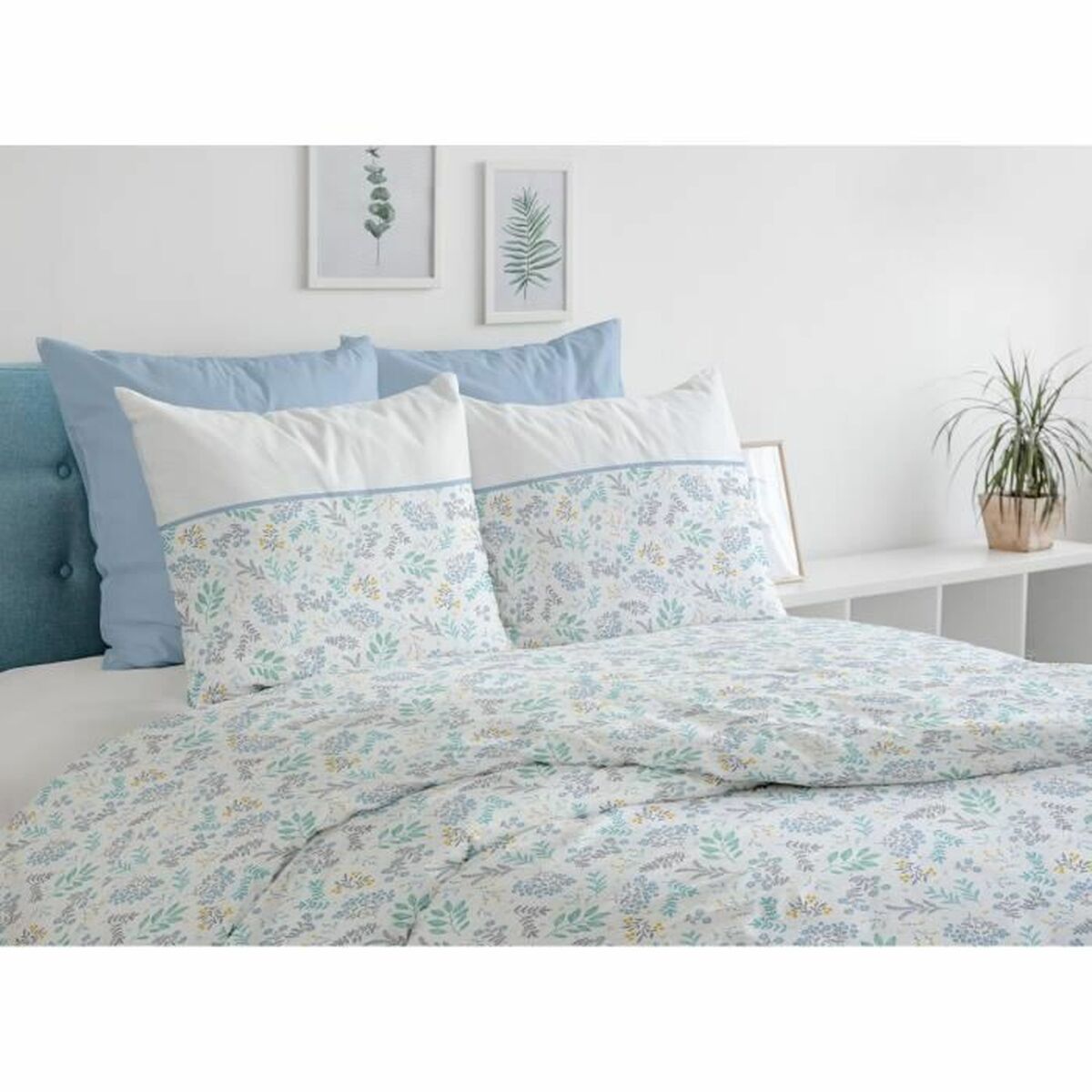 Täckslagsset HOME LINGE PASSION 220 x 240 cm Blå 3 Delar - 3