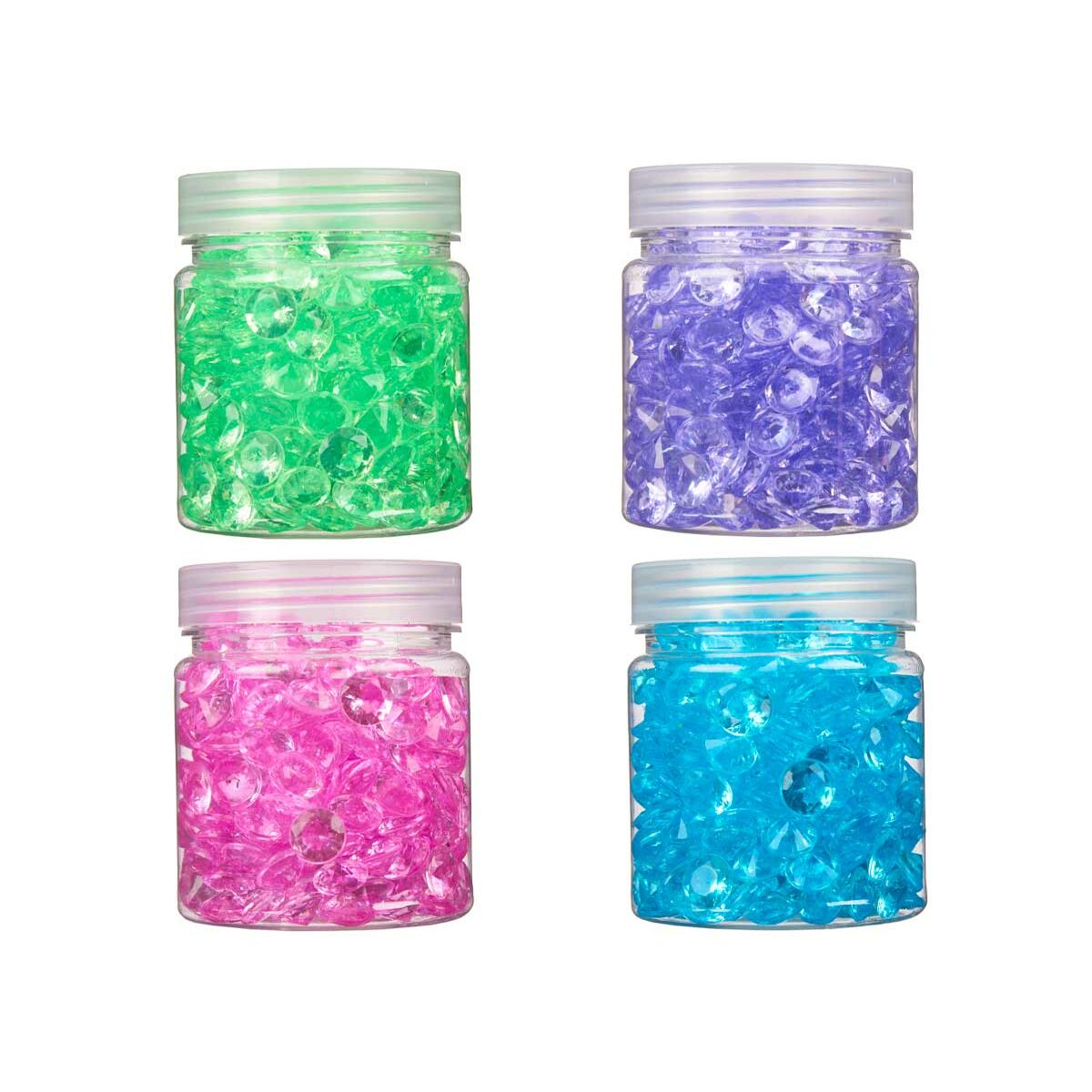 Dekorativa stenar Gift Decor Plast 6,5 x 8 x 6,5 cm Diamant 150 g (16 antal) - 2