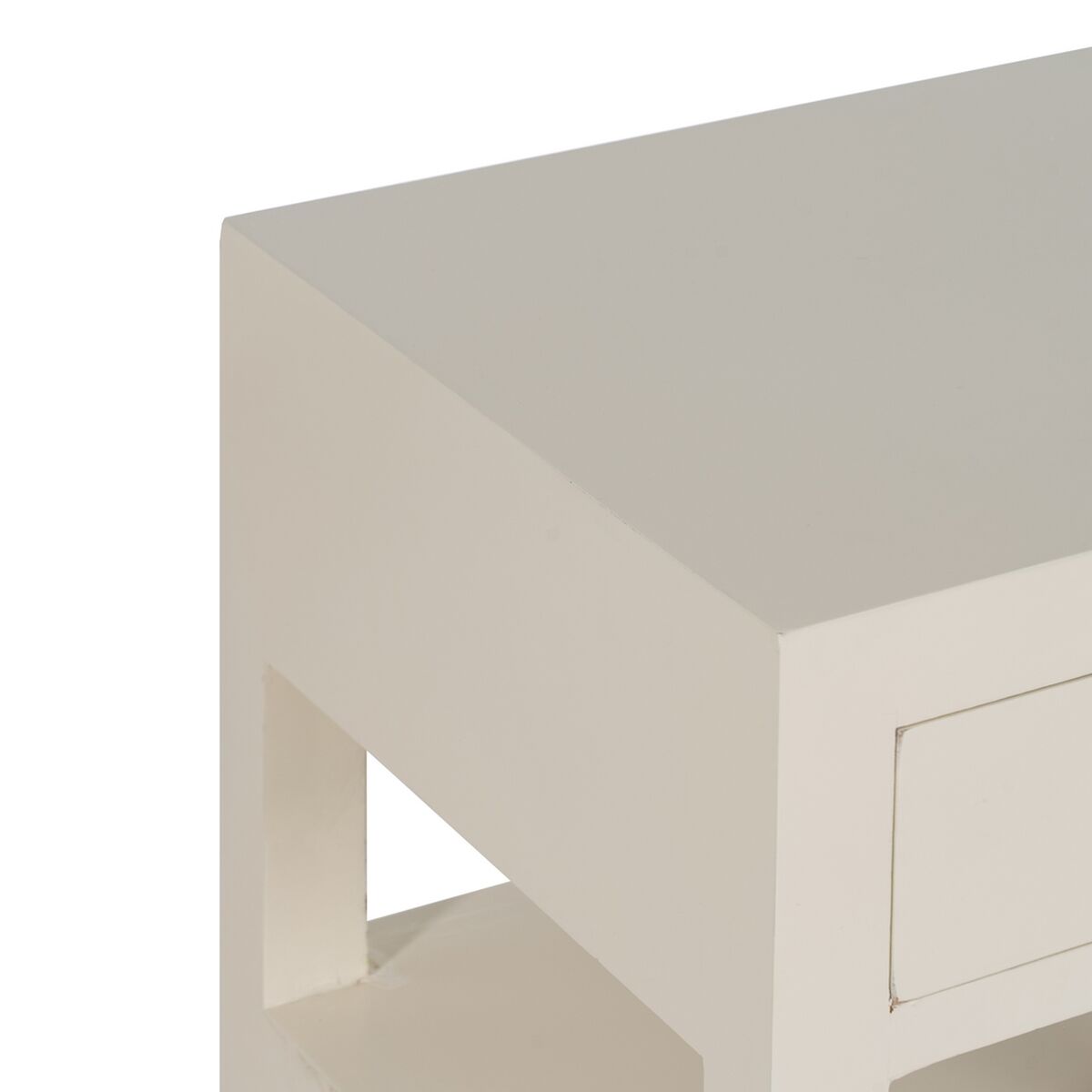 Nattduksbord ORIENTE Vit Trä MDF 50 x 40 x 66 cm - 9