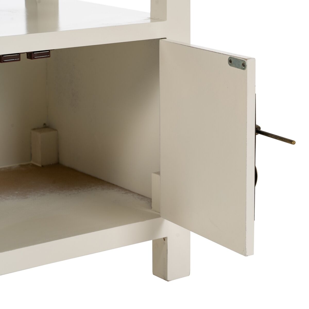 Nattduksbord ORIENTE Vit Trä MDF 50 x 40 x 66 cm - 4