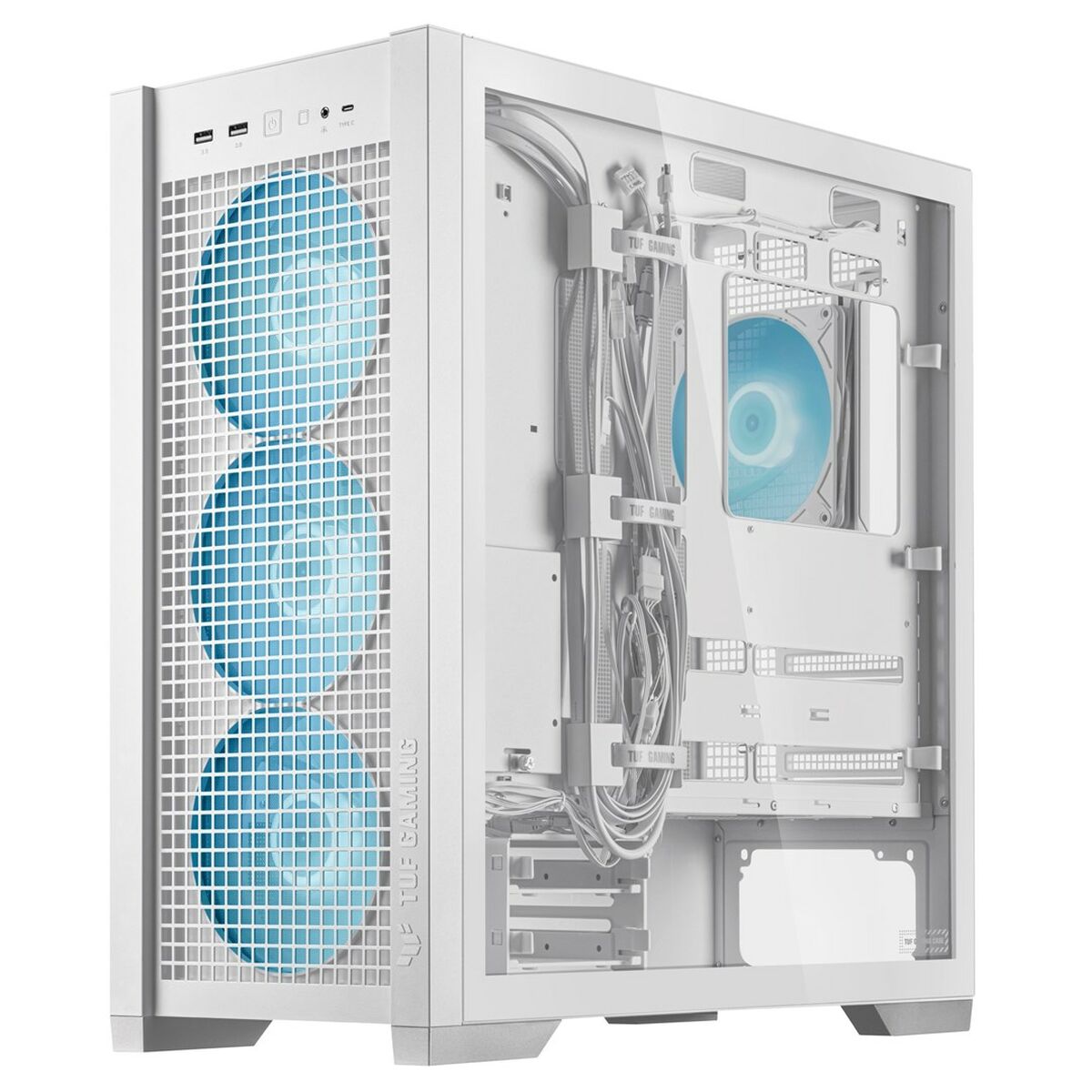 ATX Semitorn Asus TUF GAMING GT302 TG ARGB Vit Multicolour - 5