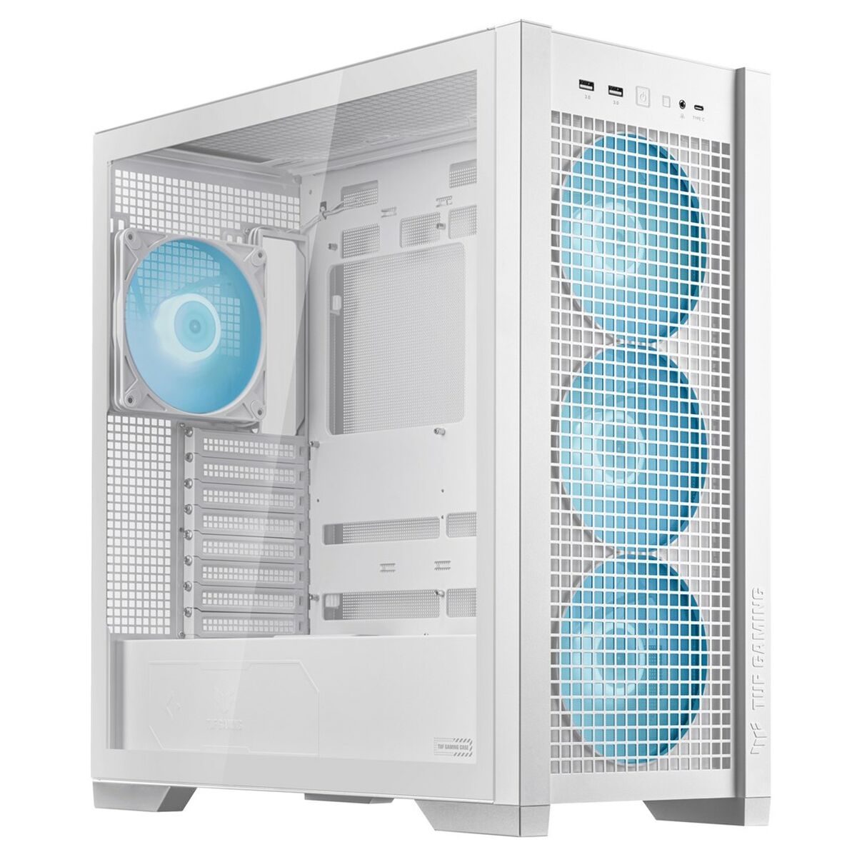 ATX Semitorn Asus TUF GAMING GT302 TG ARGB Vit Multicolour - 2