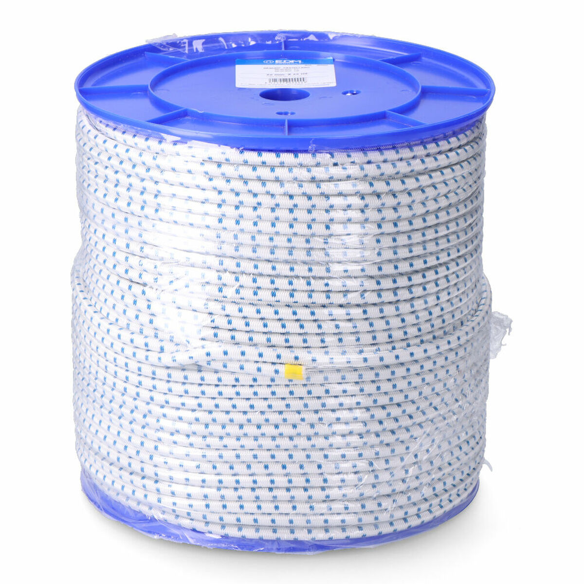 Snöre EDM 87923 Blå Vit Polyester Latex 6 mm x 200 m Elastisk - 3