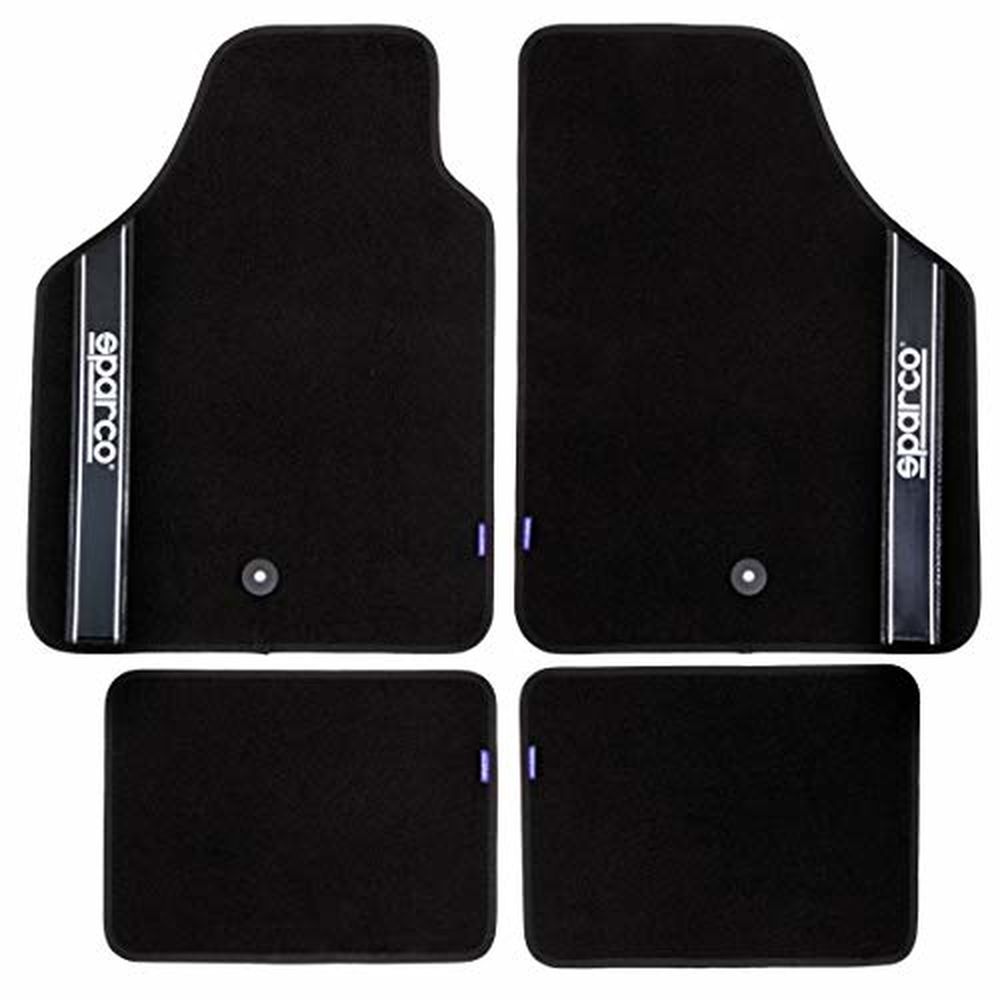 Set med bilgolvmattor Sparco Strada 2012 B Universal Svart (4 pcs) - 2