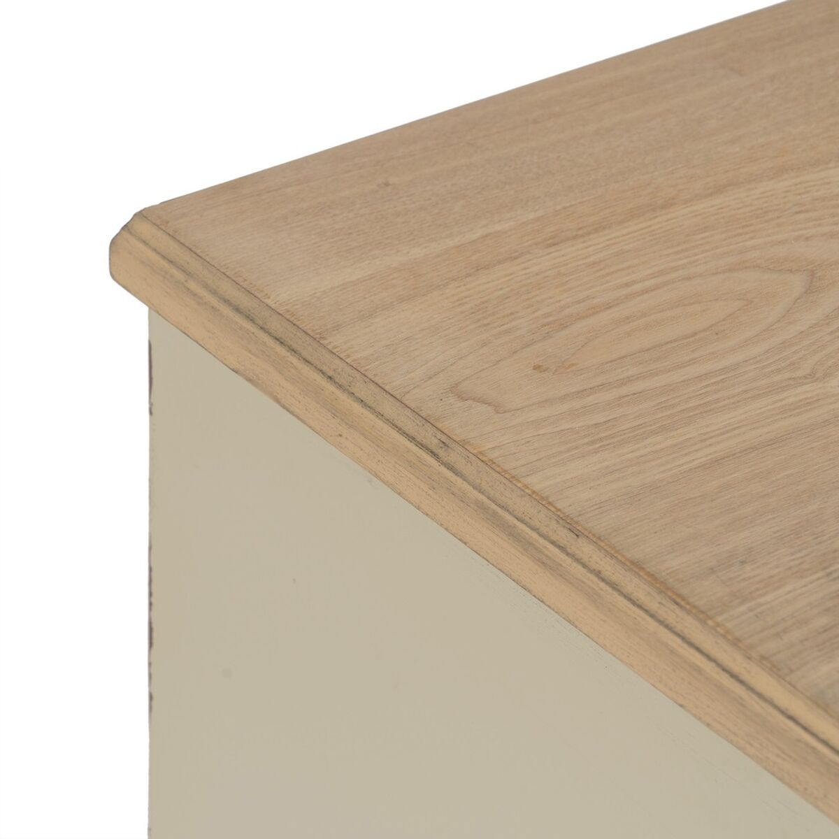 Nattduksbord Kräm Naturell Granträ Trä MDF 48 x 36 x 61 cm - 4