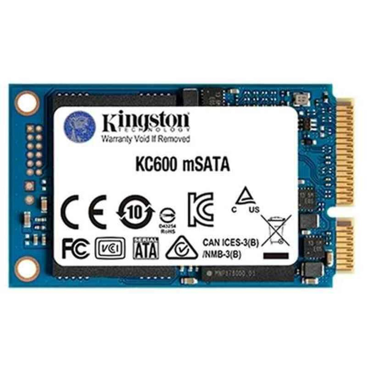 Hårddisk Kingston KC600MS TLC 3D mSATA 512 GB SSD