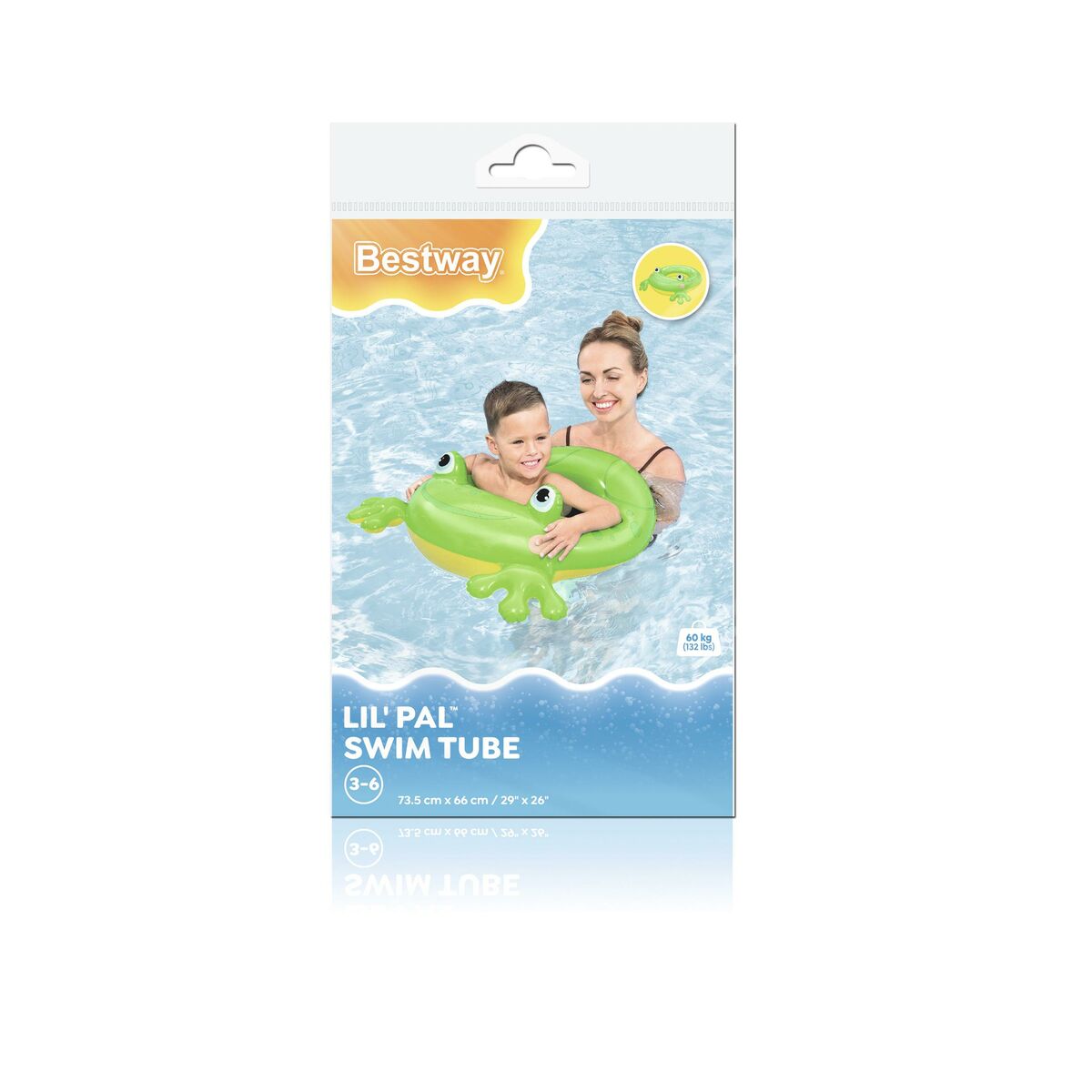Uppblåsbar flytring Bestway Multicolour - 7