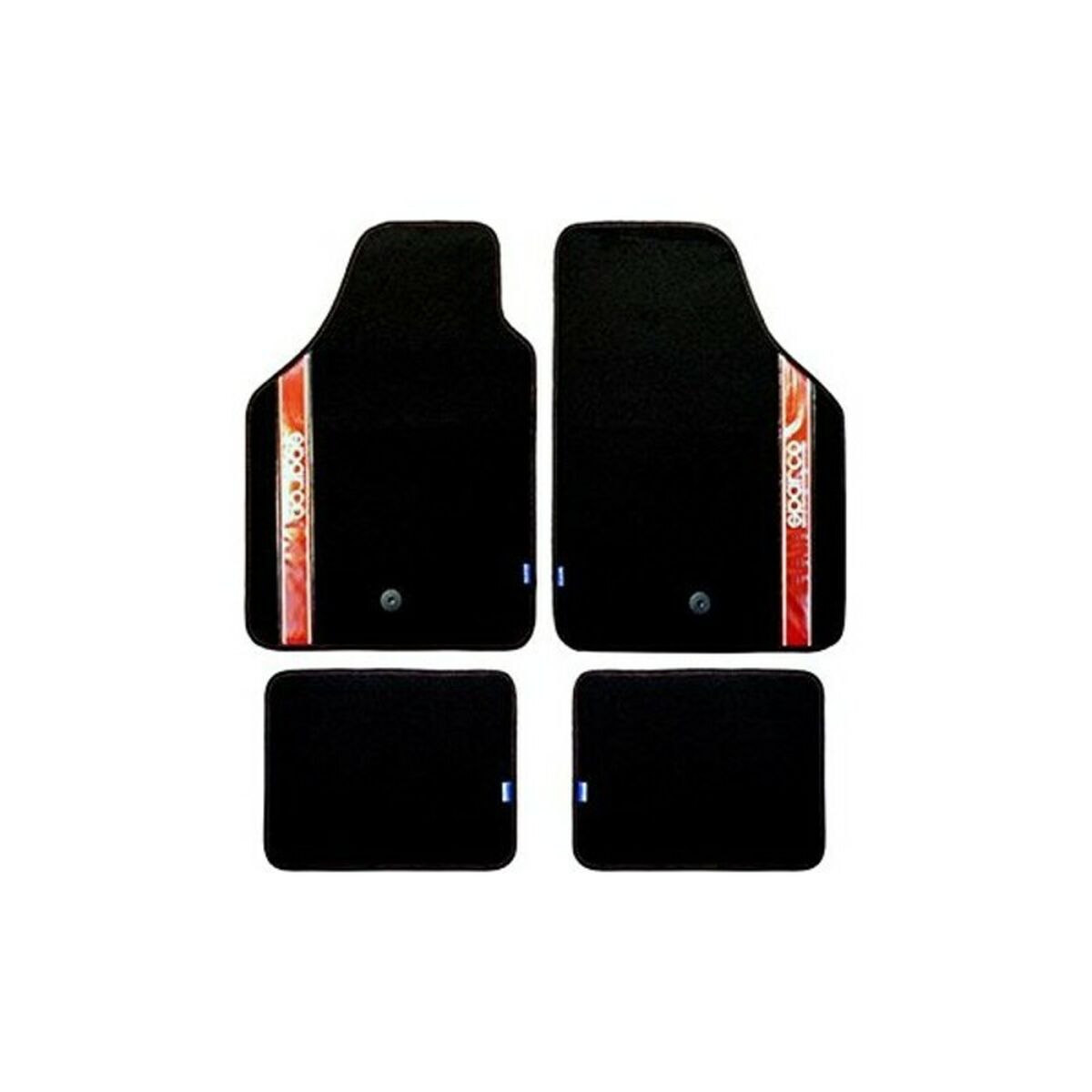 Set med bilgolvmattor Sparco Strada 2012 B Universal Svart/Röd (4 pcs) - 3