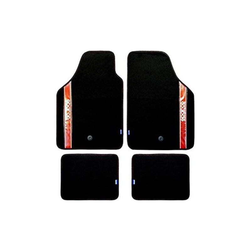 Set med bilgolvmattor Sparco Strada 2012 B Universal Svart/Röd (4 pcs) - 2