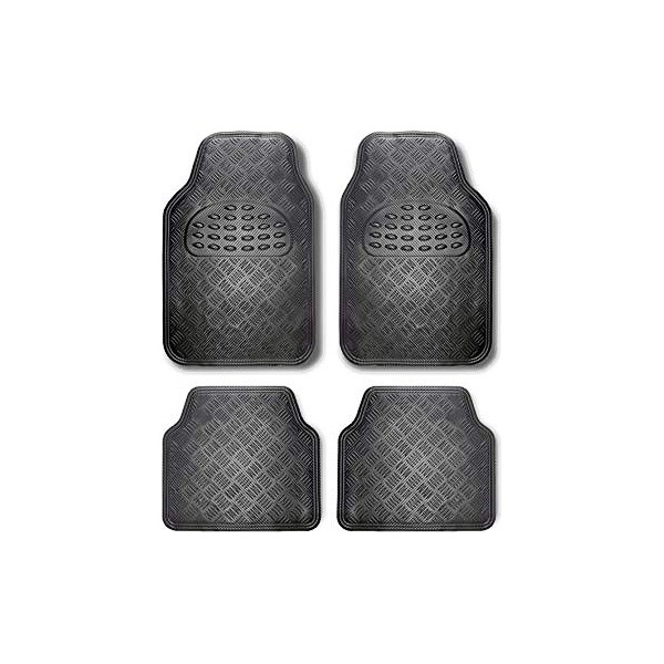 Set med bilgolvmattor BC Corona ALF10130 Universal Askgrå (4 pcs)