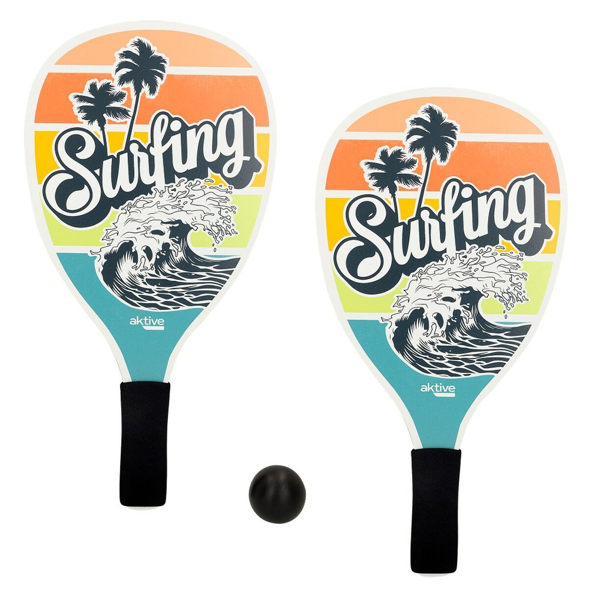 Strandspadar med boll Aktive Surfing 20 x 40 cm (12 antal) - 9