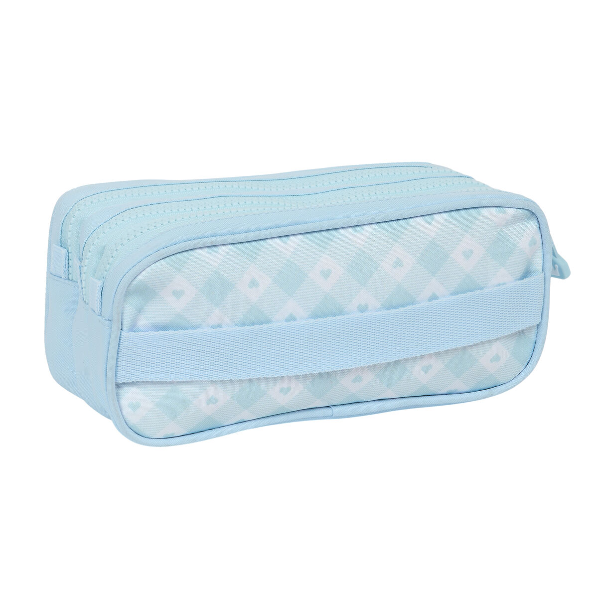 Tredubbel Carry-all Glow Lab Cisnes Ljusblå 21,5 x 10 x 8 cm - 4