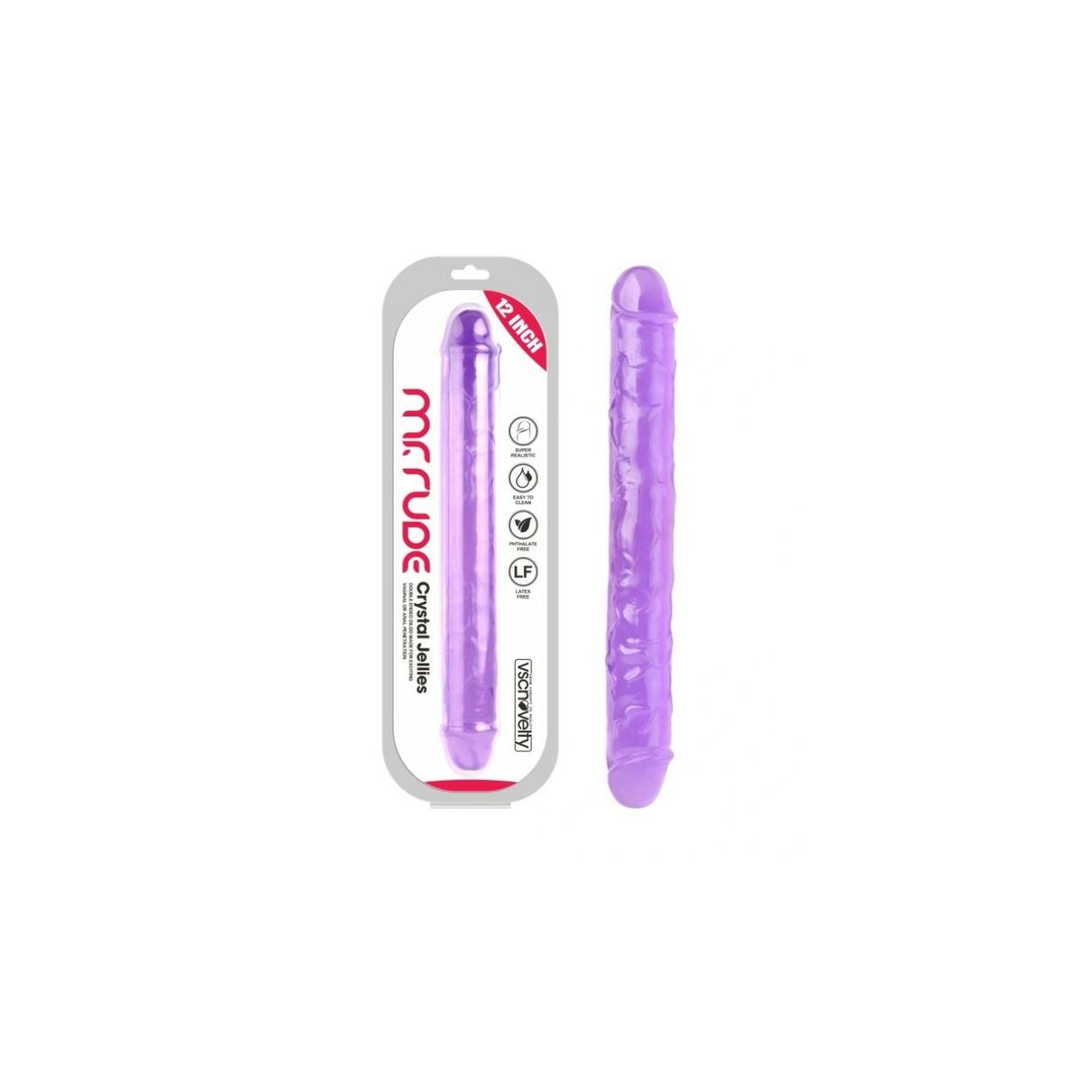 Realistisk dildo VSCNOVELTY Purpur 30,5 cm - 2