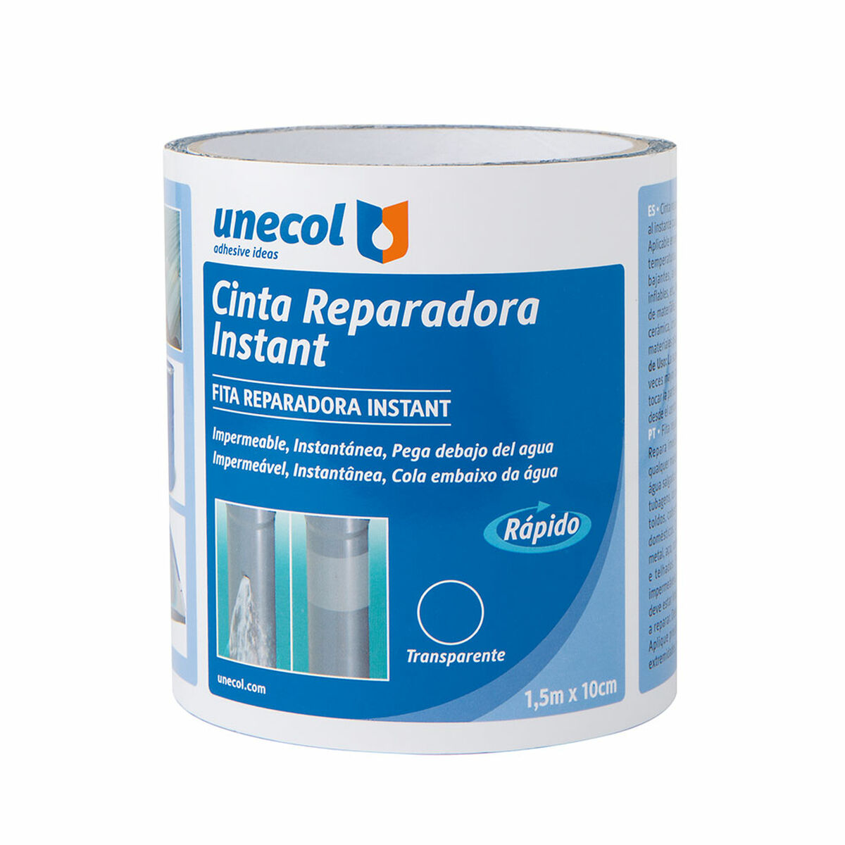 Reparationstejp för jacka Unecol Instant A7711 Transparent - 2